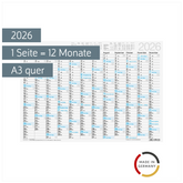 Tafelkalender 2026 | A3 quer