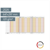 Urlaubsplaner 2026 „Jumbograph“ | 647×297 mm
