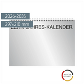 Zehnjahres-Kalender 2026-2035 A4 quer | 297×210 mm