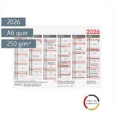 Tafelkalender 2026 | A6 quer