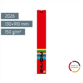 Streifenkalender 2026 | 130×910 mm, rot