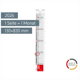 Streifenkalender 2026 | 130×830 mm