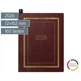 Taschenkalender Mod. 713 2026 | A7, Kunstleder, bordeaux