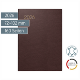 Taschenkalender Mod. 713 2026 | A7, Leder, bordeaux