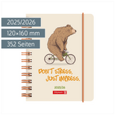 Schülerkalender 2025/2026 „Bear“ | A6, Kunststoff