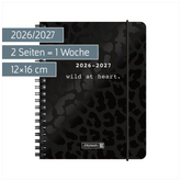 Schülerkalender 2026/2027 „BLACK“ | A6, Papier