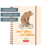 Schülerkalender 2025/2026 „Bear“ | A6, Kunststoff