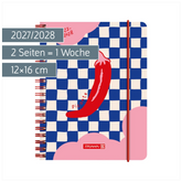 Schülerkalender 2027/2028 „Chili“ | A6, Kunststoff