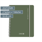 Schülerkalender 2027/2028 „Plain Colour“ | A6, Kunststoff