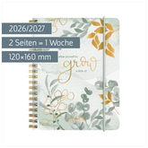Schülerkalender 2026/2027 „Bloom“ | A6, Kunststoff