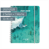 Schülerkalender 2027/2028 „Surfing“ | A6, Kunststoff
