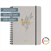 Schülerkalender 2025/2026 „Botanical“ | A6, Karton