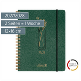Schülerkalender 2027/2028 „Botanical“ | A6, Karton
