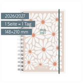 Schülerkalender 2026/2027 „Daisy“ | A5, Kunststoff
