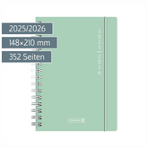 Schülerkalender 2025/2026 „Plain Mint“ | A5, Kunststoff