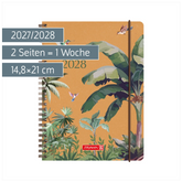 Schülerkalender 2027/2028 „Jungle“ | A5, Leder