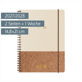 Schülerkalender 2027/2028 „Naturality“ | A5, Textil