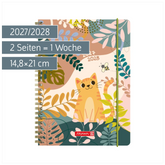 Schülerkalender 2027/2028 „Cat“ | A5, Kunststoff