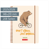 Schülerkalender 2025/2026 „Bear“ | A5, Kunststoff