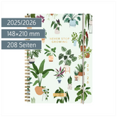 Schülerkalender 2025/2026 „Little Plants“ | A5, Kunststoff
