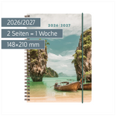 Schülerkalender 2026/2027 „Tropical“ | A5, Kunststoff
