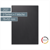 Taschenkalender Mod. 723 2027 | A7, Kunststoff, schwarz