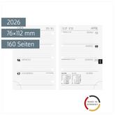 Wochen-Ersatzkalendarium Mod. 723 2026 | 76×112 mm