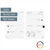 Wochen-Ersatzkalendarium Mod. 723 2026 | 76×112 mm