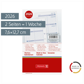 Wochenkalendarium MINI+ 2026 | A7
