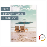 Taschenkalender Mod. 731 2027 „Sunbeds“ | A6, Papier