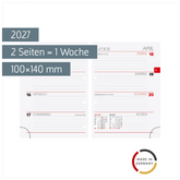 Wochen-Ersatzkalendarium Mod. 731 2027 | 100×140 mm