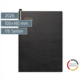 Taschenkalender Mod. 731 2026 | A6, Kunstleder, schwarz