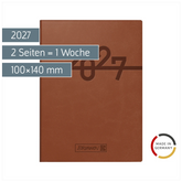 Taschenkalender Mod. 731 2027 | A6, Kunstleder, braun