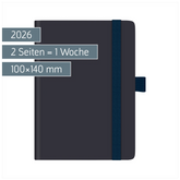 Taschenkalender Kompagnon Mod. 732 66 2026 | A6, Kunststoff, dunkelblau