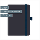 Taschenkalender Kompagnon Mod. 732 66 2027 | A6, Kunststoff, dunkelblau