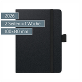 Taschenkalender Kompagnon Mod. 732 66 2026 | A6, Kunststoff, schwarz