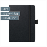 Taschenkalender Kompagnon Mod. 736 66 2027 | A6, Kunststoff, schwarz