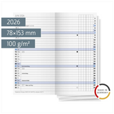 Wochen-Ersatzkalendarium Mod. 740 2026 | 78×153 mm