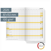 Monats-Ersatzkalendarium Mod. 746 2026 | 87×153 mm