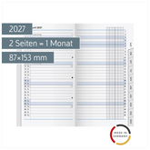 Monats-Ersatzkalendarium Mod. 753 2027 | 87×153 mm, Karton, weiß
