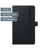 Taschenkalender Kompagnon Mod. 756 66 2026 | A6, Kunststoff, schwarz