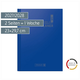 Lehrerkalender 2027/2028 Termin- & Unterrichtsplaner | A4, Kunststoff, blau