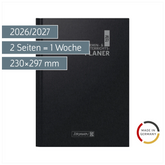 Lehrerkalender 2026/2027 Termin- & Unterrichtsplaner | A4, Kunststoff, schwarz