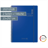 Lehrerkalender 2027/2028 Termin- & Unterrichtsplaner | A4, Kunststoff, blau
