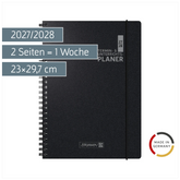 Lehrerkalender 2027/2028 Termin- & Unterrichtsplaner | A4, Kunststoff, schwarz