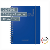 Lehrerkalender 2026/2027 Termin- & Unterrichtsplaner | A5, Kunststoff, blau