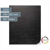 Buchkalender Mod. Manager Wt 7 weektimer 2026 | 210×260 mm, Kunstleder, schwarz