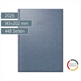 Buchkalender Mod. 765 2026 | A5, Kunststoff, cosmosblau