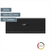 Querterminbuch Mod. 774 2026 „Suburb Streets“ | 326×102 mm, Karton