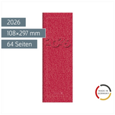 Vormerkbuch Mod. 782 2026 | 108×297 mm, Karton, rot